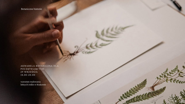 Warsztaty akwareli botanicznej /leśne rośliny