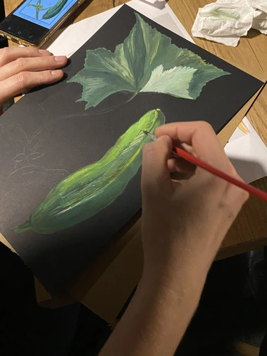 Roślinne warsztaty malowania dla początkujących w Katowicach.